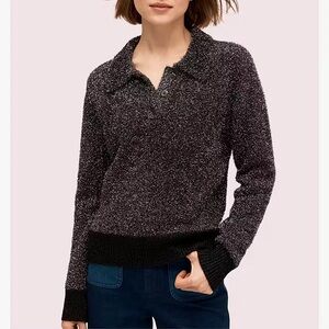 kate spade Sparkle Polo Sweater